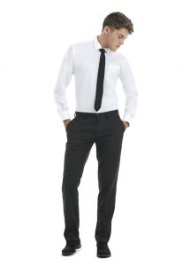 Tenue de vente chemise oxford manches longues homme